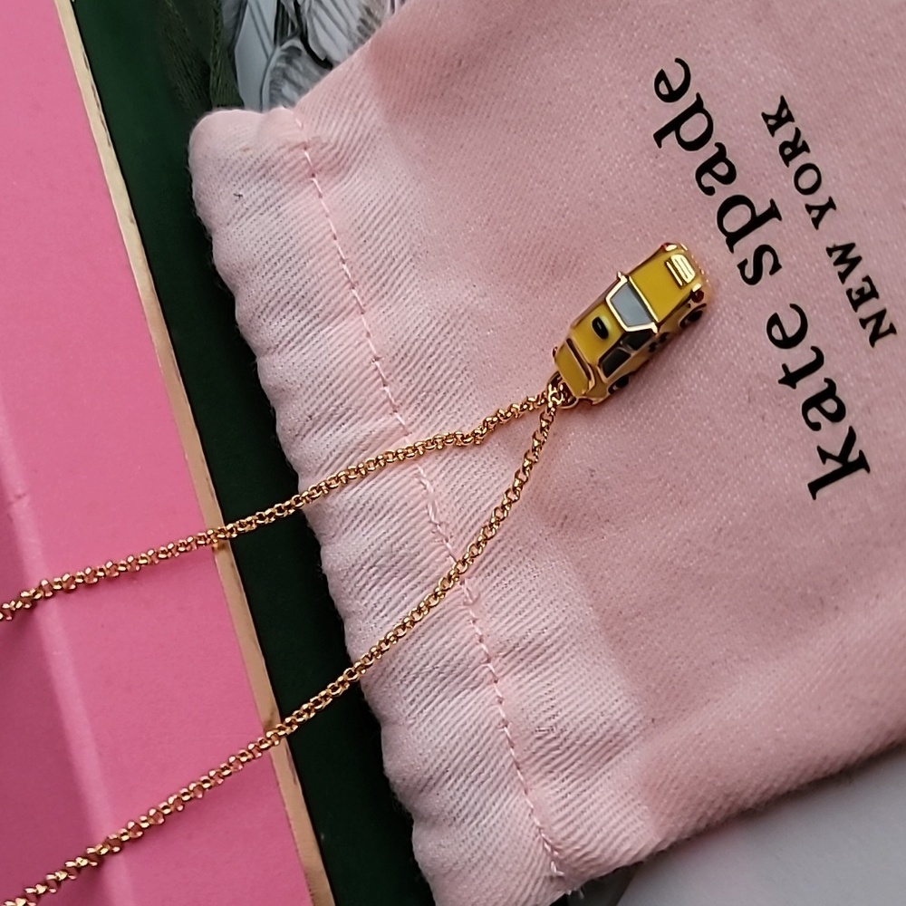 ♠️ KATE SPADE Ma Cherie Taxi Mini Pendant Necklace
